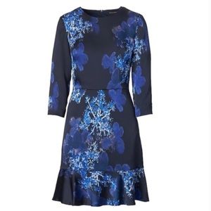 BANANA REPUBLIC Floral Peplum Sheath Dress